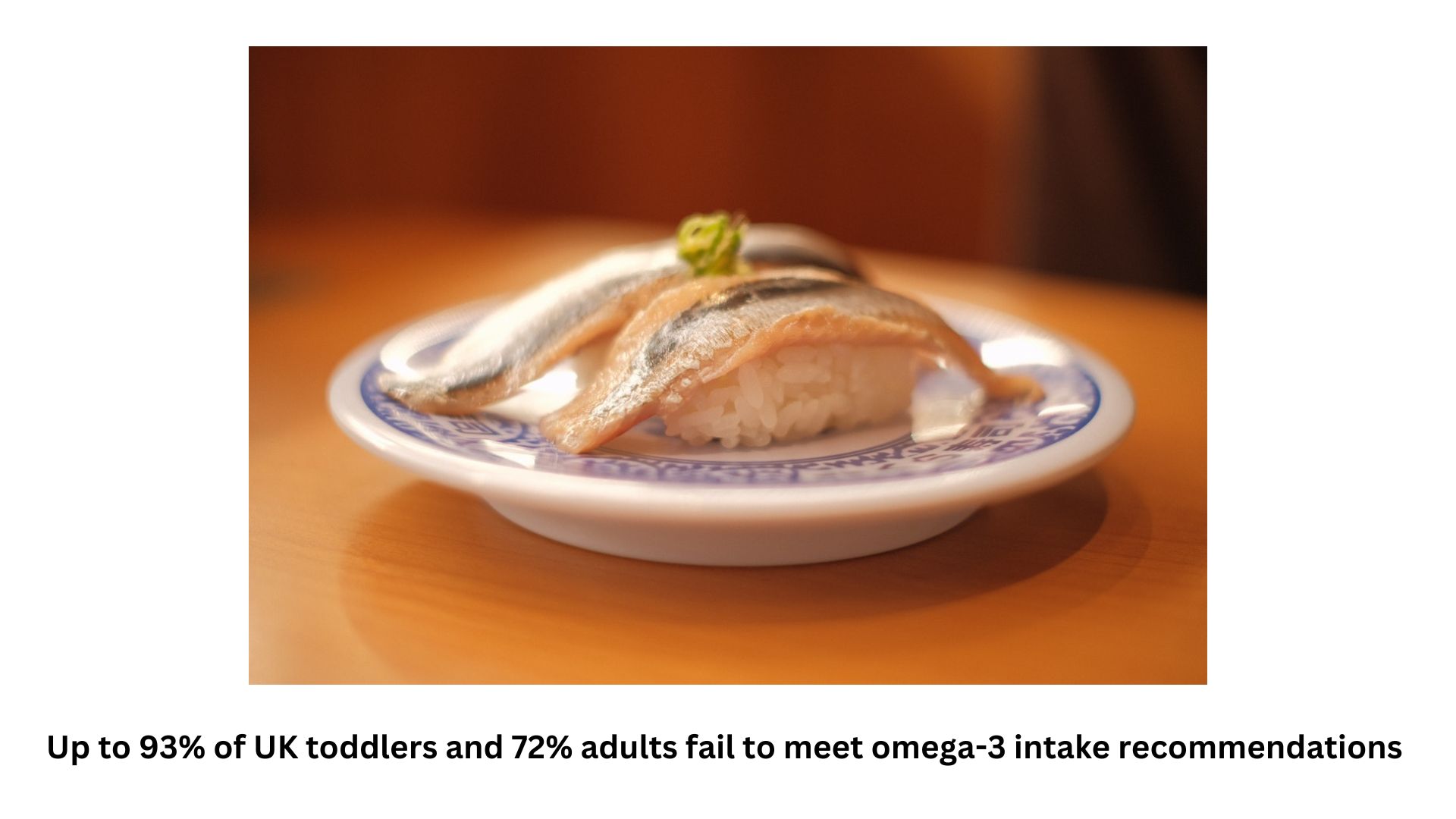 Een Japans sushivoedsel bovenop een bord