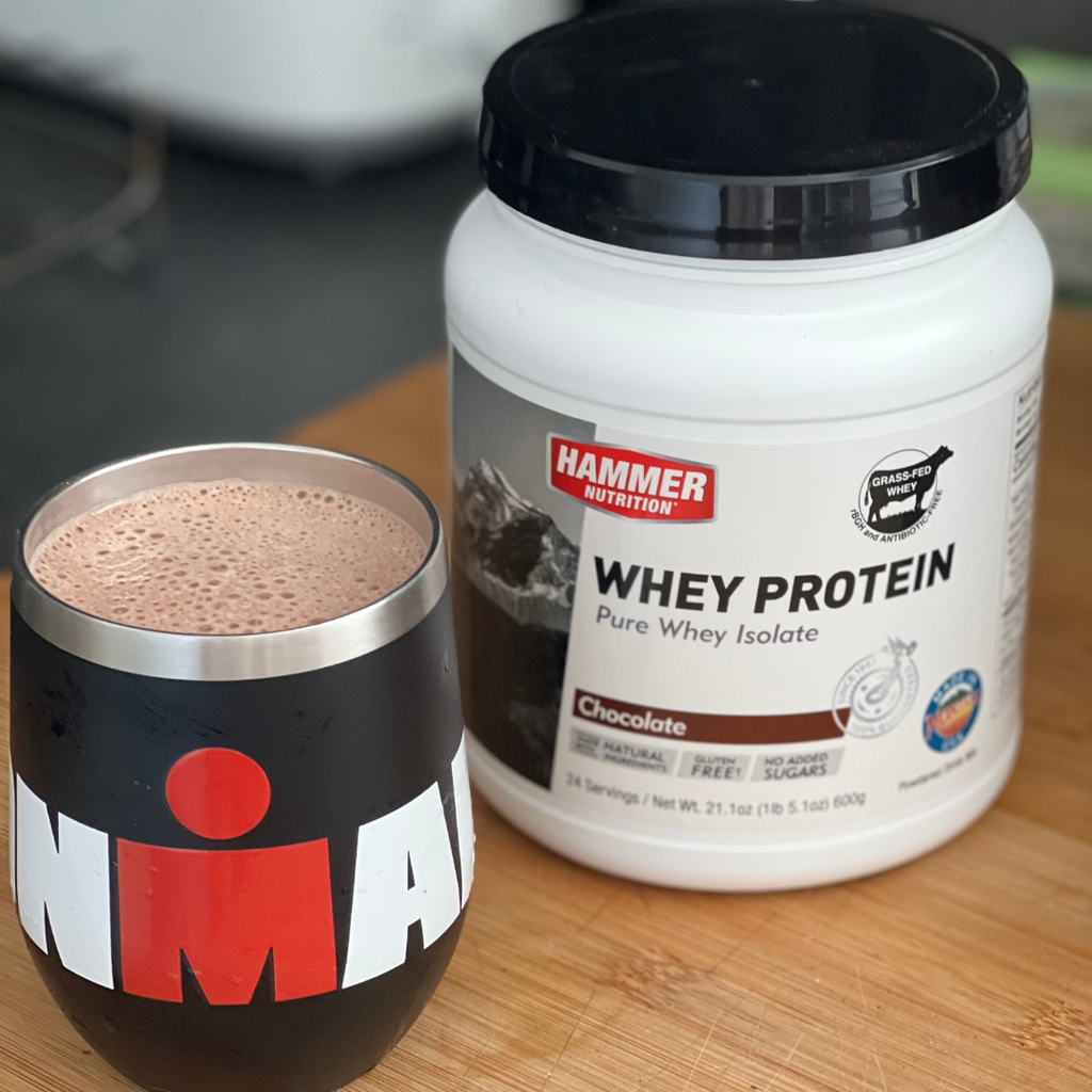 Hammer Whey protein Powder in a plastic jar