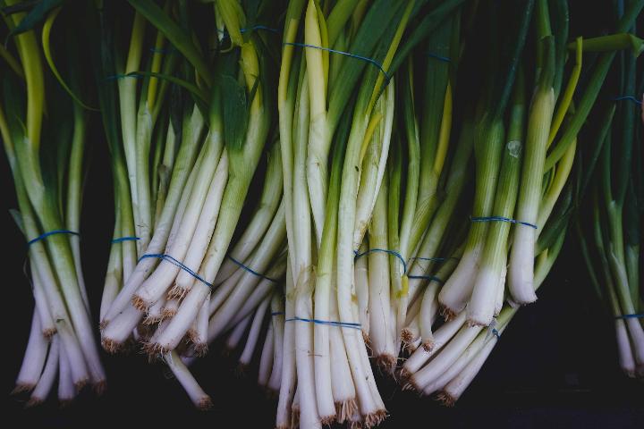 Discover Health Benefits Green Onions Offer! Bundle of green onion leaves