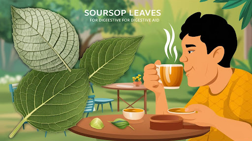 A animated image of a man drinking tea