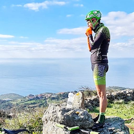 Athlete with Panorama on the background