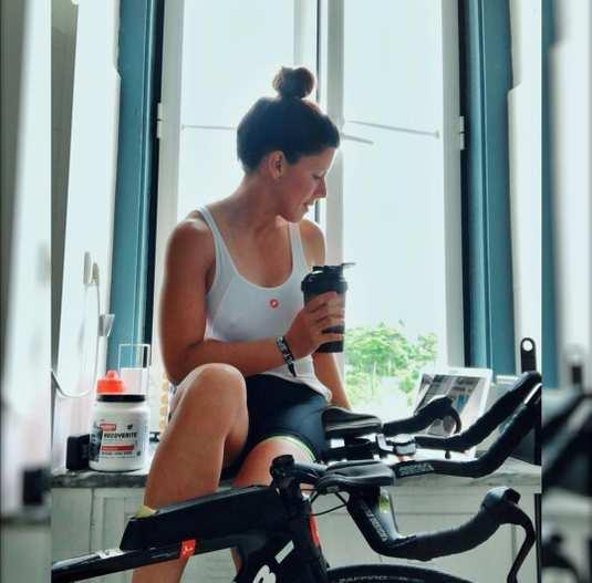 Preparation is king! Athlete getting ready for indoor training