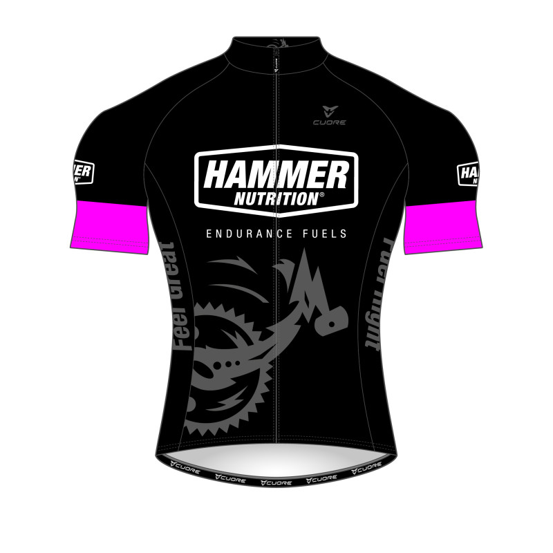 CUORE Women's Cycling Jersey Black-Pink